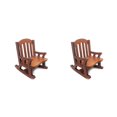 thumbnail image 1 of Guardoinrt 1:12 Scale Doll Home Armchair Wood Decorative Furniture Ornament Sitting Playing Game Model Rocking Chair Decoration 1 2Set, 1 of 6