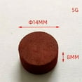 thumbnail image 3 of 2Pcs Billiard Cue Tips 14*8mm 6 Layers Leather Pool Cue Tips for American Cue, 3 of 7