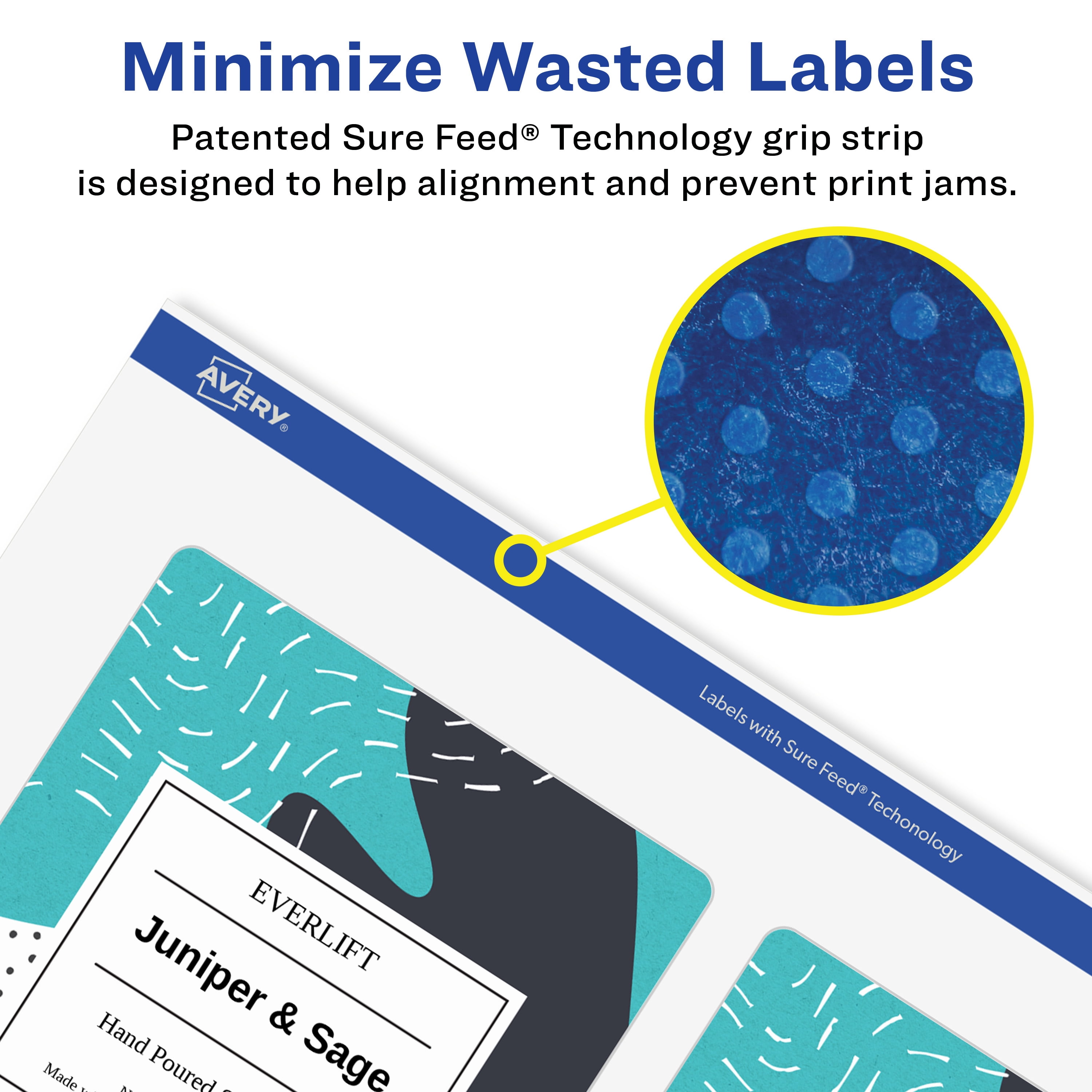 Avery Removable Rectangle Labels, 5" x 3.5", 100ct