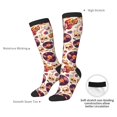 thumbnail image 4 of Fotbe rock music Skull record Calcetas Divertidas Estampadas para Hombre y Mujer, Calcetas de Algodón hasta la Rodilla para Caminar, Correr, Enfermería y Embarazo, 4 of 6