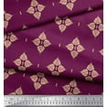 thumbnail image 3 of Soimoi Rayon Fabric Floral Block Printed Craft Fabric by The Yard 42 Inch Wide, 3 of 3