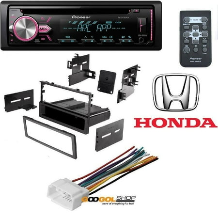 Variable Speed Receiver Pioneer Single DIN In-Dash CD Car Stereo Receiver w/ Variable Color CAR STEREO DASH INSTALL MOUNTING KIT WIRE HARNESS FOR HONDA 1986- 2008 ()