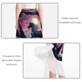 thumbnail image 2 of Unicorn Chic Chiffon Beach Dress for Women - Stylish and Breathable Beach Skirt with Polyester Straps, 2 of 6