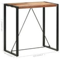 thumbnail image 4 of vidaXL 55.1" Portable Solid Mango Wood Patio Bar Table, Multicolor, 4 of 136