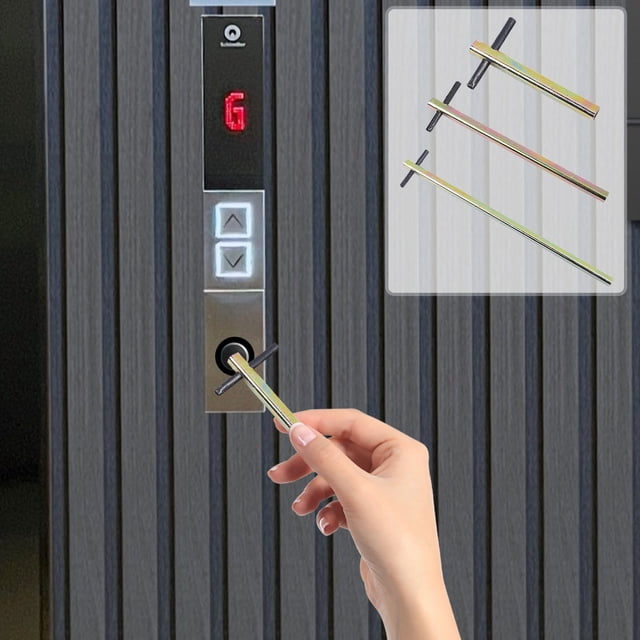 YYSDCY Deals of The Day Clearance! Triangular Elevator Key, Emergency Long Elevator Door Key, Heavy Duty Elevator Key for Lift Access, Essential Elevator Key for Emergency Use