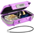 thumbnail image 1 of Travel Portable Lock Box Digit Combination Lockbox Cash Box Mini Security Case with Removable Chain Portable Beach Box for Travel Beach Office Hotel Cars Dorms, 1 of 7
