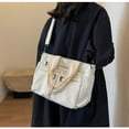 thumbnail image 5 of Womens Casual Corduroy Tote Bags with Multiple Pockets Hobo Crossbody Bag Travel Shoulder Bags Cute Purse Handbag, 5 of 7