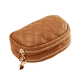 thumbnail image 1 of MesaSe Coin Purse Dual Zippered Compartments Small Purse Versatile Change Purse with Textured Leather Design, 1 of 2
