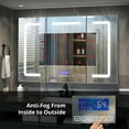 thumbnail image 6 of Lexora Home Lesina 48" x 32" LED Medicine Cabinet with Defogger, 6 of 6