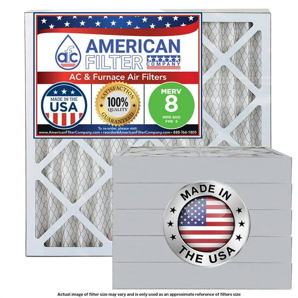 AFC York 20 X 25" Furnace / AC / Air filters Replacements MERV 8 (6