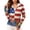 Multicolor, variant on We The People Patriotic Hoodie for Women - 250th Anniversary Constitution Graphic Sun Jacket, Ombre American Flag Full Zip Up Long Sleeve with Thumbholes & Pockets Wine S