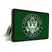 [Officially Licensed Product]-U.S. Army (Color) -Premium QuaIity Anodized Billet Aluminum Laser Engraved UV Resistant Metal Trailer/Tow Hitch Cover for 2" Receivers, Luxury Product for Truck,SUV,Car