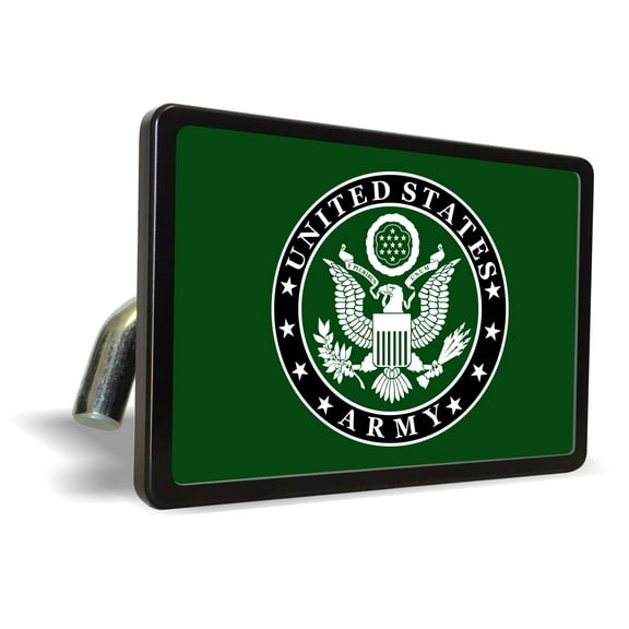 [Officially Licensed Product]-U.S. Army (Color) -Premium QuaIity Anodized Billet Aluminum Laser Engraved UV Resistant Metal Trailer/Tow Hitch Cover for 2" Receivers, Luxury Product for Truck,SUV,Car