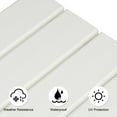 thumbnail image 2 of IVV Square Side Table, 14-Inch HDPE Outdoor Weather Resistant End Table for Patio, Backyard, Pool, Easy Maintenance (White), 2 of 8