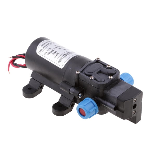Riwesomey DC 12V 80W Motor High Pressure Pump Priming Diaphragm 5.5L/Min Water Self Herramientas de reparación de automóviles 0142YB