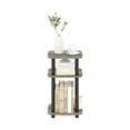 thumbnail image 5 of Furinno Just 3-Tier Turn-N-Tube Curve End Table, Side Table, 1-Pack, French Oak/Black, 5 of 6