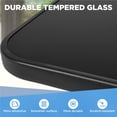 thumbnail image 4 of Topeakmart Outdoor Bistro Table with Square Tempered Glass Top and Umbrella Hole, Black, 4 of 6