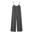thumbnail image 5 of TaTaai Women's Summer Evening Jumpsuit Sleeveless Halter Neck Wide Leg Long Pants Solid Color Casual One Piece with Low Back Detail for Party and Night Out Gift, 5 of 5