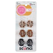 Scunci Mini Octopus Claw Clips, 6 Count
