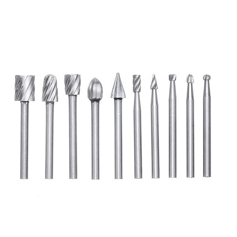 Carving Tools, 5 PCS HSS Engraving Drill Bit Set Wood Crafts Grinding  Woodworking Tool 1/8 Shank 