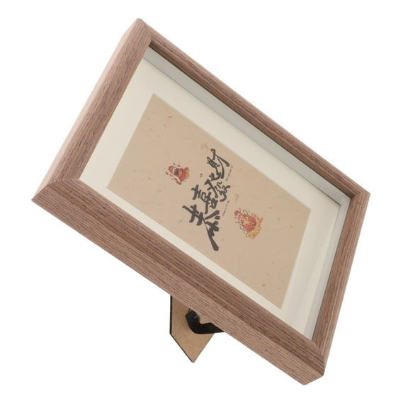 PAMINGONO 1Pcs Photo Frame Unfinished Wood 8x6 Inch Rectangular Wall Hanging Home Decoration