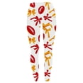 thumbnail image 2 of TaTaai Women Casual Rugby Random Print Yoga Leggings Skinny Fit Stretchy Material Ladies Gym Exercise Daily Commute Wear Non-See-Through Machine Washable Stylish Comfortable Pants Gift, 2 of 5