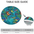 thumbnail image 6 of Colorful Butterfly Pattern Round Fitted Tablecloth with Elastic Edge,Dining Table Cover Waterproof,Outdoor Round Tablecloth for Camping,Dining,Indoor and Outdoor, 6 of 7