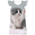 thumbnail image 1 of Vestidos de princesa para niñas y gatos, Vestidos para bebés y niñas, Vestidos de fiesta de cumpleaños para bodas, ropa nueva para niños de 1 a 10 años, faldas de una pieza 4T Gao Jinjia LED, 1 of 2