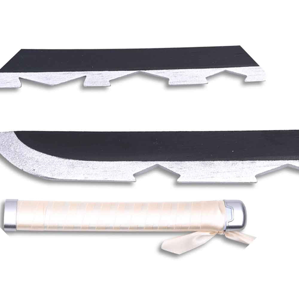 DEMON SLAYER - Inosuke Hashibira Grey Nichirin Wood Sword Katana w/Plastic Scabbard 41"