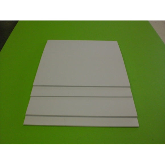 White Polystyrene 12" X 12" X .080" Plastic Sheet Styrene