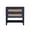 Navy Blue, variant on Boho Rattan Nightstand with 2 Drawers and Storage Shelf, Narrow Side Table for Bedroom, MDF Bedside Table 36.8L x 15.6W x 25.6H Green