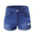 thumbnail image 3 of MPWEGNP Denim Shorts Women, Women Short Jeans Ripped Denim Female Pockets Wash Shorts High Waisted Rolled Hem, 3 of 5