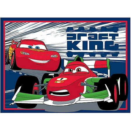 Disney Cars "Draft King" Nylon Rug, Blue