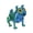 Blue Green-Teeth, variant on 3pc 3D Printed Ugly Puppy Decoration Figurines Realistic Dogs Ornament Articulated Animal Fidget Toy For Dog Lovers Collector Gifts