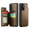 thumbnail image 2 of CaseMe Leather for Samsung Galaxy A56 5G Case with Card Holder, Wallet Case for Women Men with RFID Blocking, Durable Leather Kickstand Magnetic Clasp Shockproof Phone Case for Samsung Galaxy A56 5G, 2 of 10