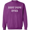 thumbnail image 2 of OXI Crewneck Sweatshirt - Best Pops Ever, Basic Casual Sweatshirts for Men's and Women Fleece Sweatshirt Long Sleeve - Purple Medium, 2 of 2