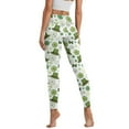 thumbnail image 2 of Renewold St. Patrick's Day Clover Leprechaun Hat Green Pocket Yoga Leggings for Women Yoga Pants Tights Soft Slim Basic Pants Casual Active Yoga Leggings for Sports Yoga Party, XL, 2 of 8