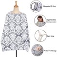 thumbnail image 5 of Nursing Covers for Breastfeeding,Lightweight Breathable Cotton Privacy Breast Feeding Cover with Adjustable Strap (Grey), 5 of 5
