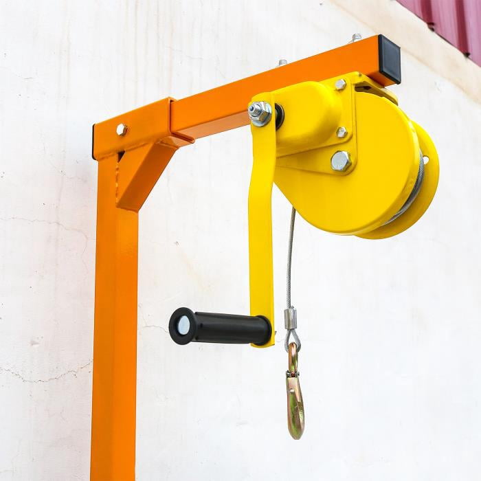Air Conditioner Lifting Cranes, 50 FT Air Conditioner Crane Outside InstallationTool, with Special Hanger, Pulley, Rope