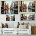 thumbnail image 4 of Designart "Urban Heights with Skyscrapers V" Cityscapes Floater Framed Wall Art Print, 4 of 7