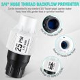 thumbnail image 2 of 2 Pack 25Psi Drip Irrigation Pressure Regulator Kit, Water Backflow Preventer for 3/4Inch Garden/Fau, 2 of 5