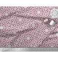 thumbnail image 2 of Soimoi Cotton Poplin Fabric Floral Block Printed Fabric 1 Yard 56 Inch Wide, 2 of 3