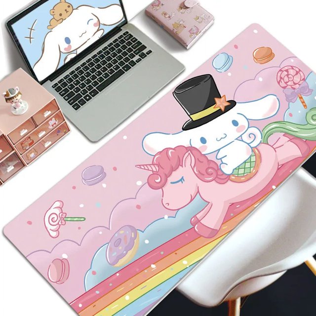 Sanrio Animation Peripheral Color Mouse Pad Extra Large Laptop Keyboard Pad Girly Style Desk Pad Melody Cinnamoroll Pochacco