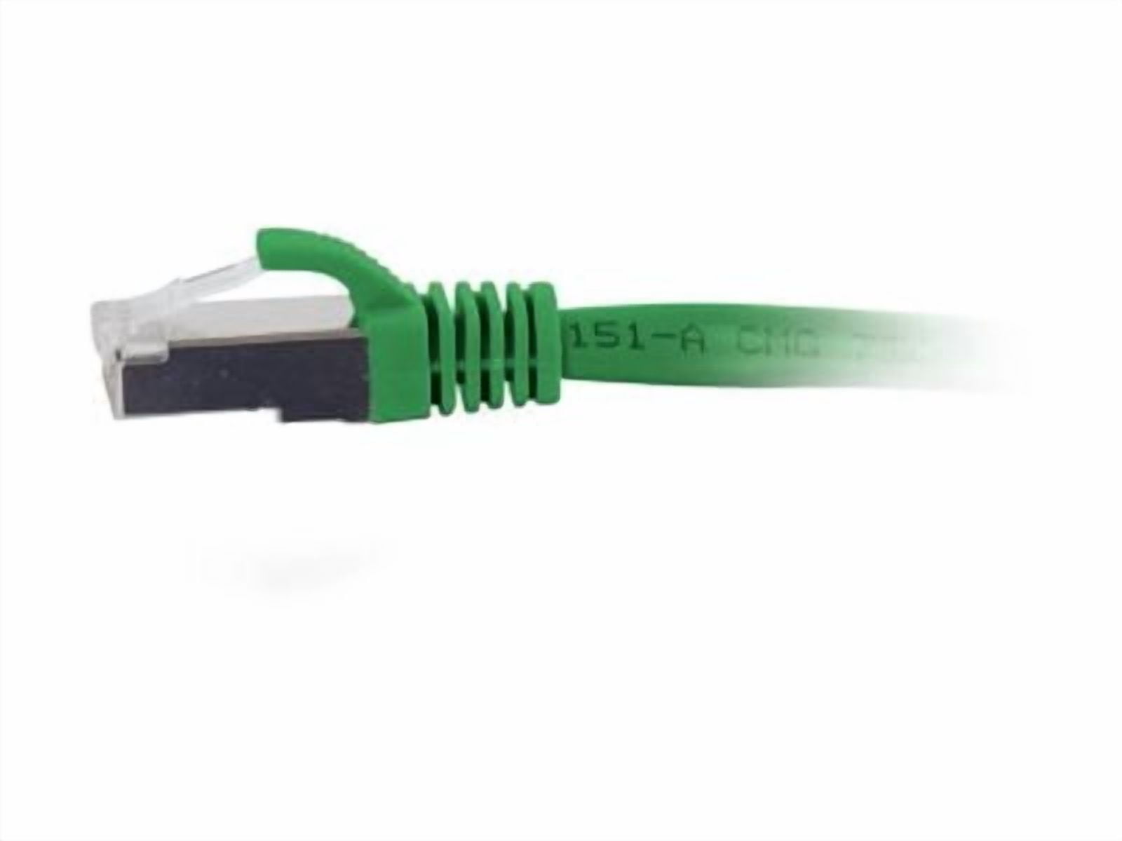 C2G 7ft (2.1m) Cat6a Snagless Shielded (STP) Ethernet Network Patch Cable, Green, RJ45, M/M