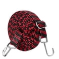 thumbnail image 1 of 1PC 4 Meter Long Bungee Rope with Hooks Clips Luggage Cord Rope Elastics Rubber red, 1 of 9
