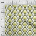 thumbnail image 2 of oneOone Viscose Chiffon Lime Green Fabric Leaves & Clover Sewing Craft Projects Fabric Prints By Yard 42 Inch Wide, 2 of 6