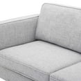thumbnail image 3 of Sofa, Fabric, Light Grey Gray, Modern Contemporary Urban Design, Living Lounge Room Hotel Lobby Hospitality, 3 of 10