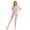 Pink, variant on TiaoBug Womens Oil Shiny Bodystocking Long Sleeve Full Body Jumpsuit Gymnastic Workout Leotard Bodysuit White XL