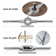 thumbnail image 5 of Kit De 12 Machuelos Con Maneral Broca Tipo Matraca Ajustable Estuche Verde, 5 of 5