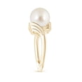 thumbnail image 3 of ANGARA South Sea Cultured Pearl Ring with Wing Motifs in 14K Yellow Gold for Women | June Birthstone, Birthday, Anniversary, Jewelry Gift for Women | Pearl Ring, 3 of 9
